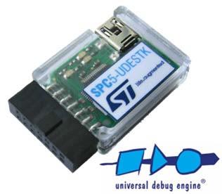 JTAG debugger for SPC5 MCUs Data brief - production data Features USB/JTAG adapter working with PLS UDE (Universal Debug Engine) Starter Kit version.