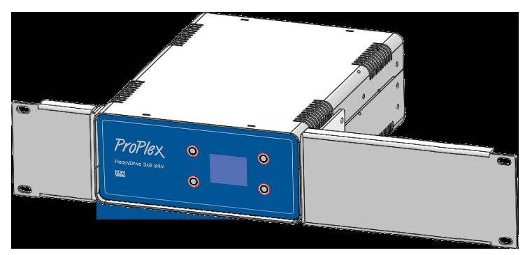 2) The 2U RackMount Kit Single is comprised of two rack ears, one long and one short.