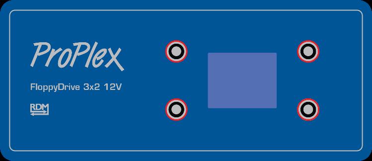 Buttons PANEL REAR: FLOPPYDRIVE 12V 10A