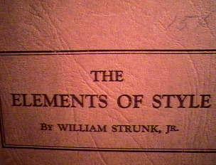 This edition consists of 52 pages versus the 43 pages of the 1918 edition. See the next listing for an on line link to the 1918 edition. Strunk, William Jr. THE ELEMENTS OF STYLE Ithaca, New York, n.