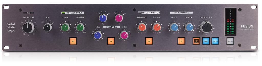 Fusion New colours from the masters of analogue Fusion is an all-analogue 2U outboard processor created for the modern hybrid studio.