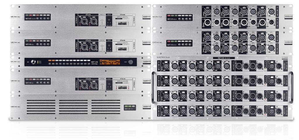 SSL Network I/O SSL s renowned SuperAnalogue TM sound for Dante networks SSL Network I/O is a range of I/O devices which bring SSL s quality and innovation to Dante, AES 67 or SMPTE-2110 based IP