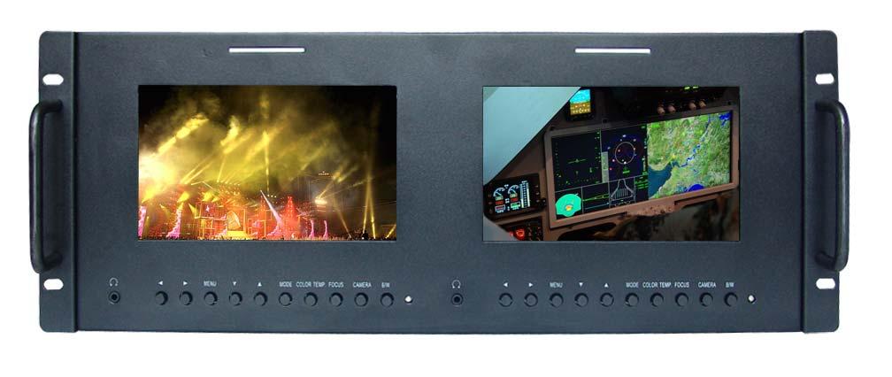 7inch Dual Rack Mount LCD Monitor Product