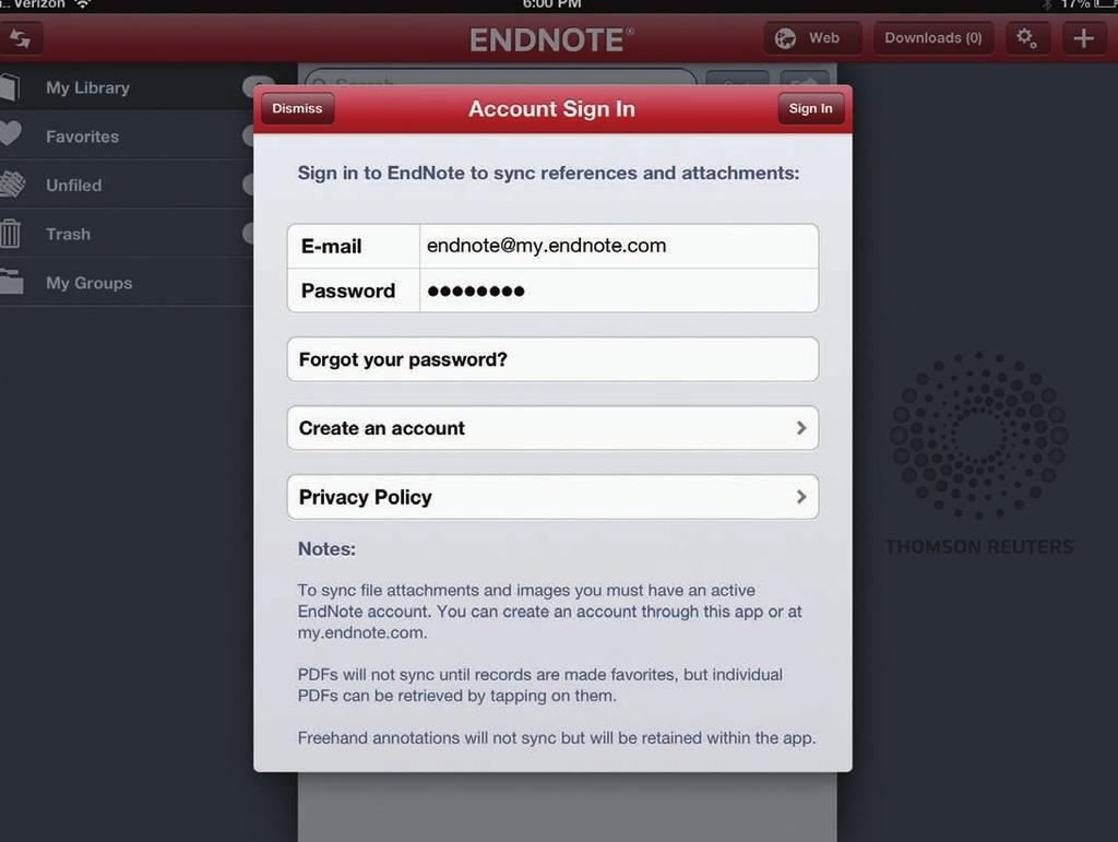 STEP 6 : ACCESS AND EXPAND YOUR ENDNOTE LIBRARY FROM THE IPAD APP Download