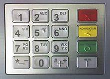 The first numbered button is used to select the fire services. The second numbered button is used to select ambulance services. The third button is used for police services.