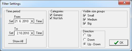 2.4.5 Filter In the program it is possible to work with the whole database or selected part of it by selecting the group from the Categories.