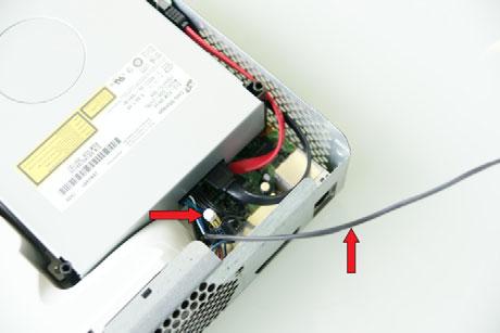 11. You will notice now that there is a 3 pin cable that is not connected to anything.