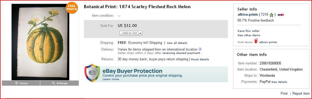 Recent ebay Sales -