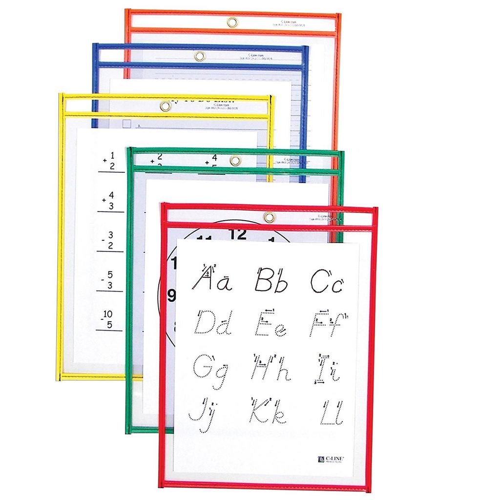 Print up color set on white card stock. Laminate or place in dry eraser pockets. Have children practice writing letters using dry eraser markers.