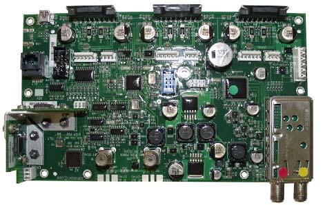 8. The 8 mounting points of the PCU PCB. 9.