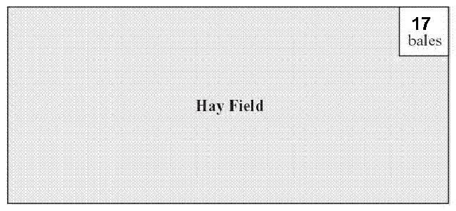 Teacher Countdown Week 8 Period 1) MA.A.4.3.1 A farmer is baling hay. He wants to estimate how many bales he will get from the whole field.