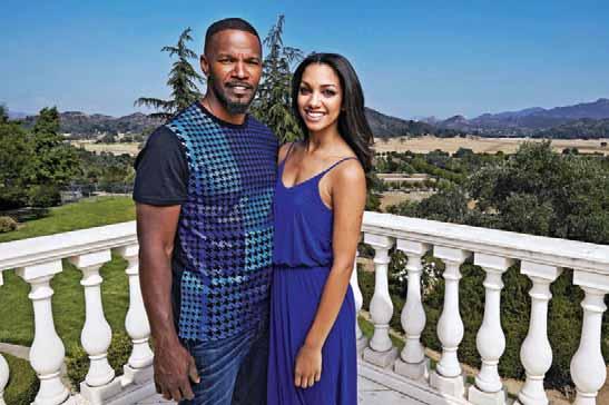 HOME JAMIE FOXX TELLS WHY DAUGHTER CORINNE IS HIS RAY OF LIGHT AS SHE PREPARES TO MAKE A DAZZLING DEBUT Jamie poses with his daughter Corinne at the Foxx family s stunning home in Los Angeles.