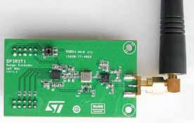 Sub Ghz transceiver daughterboard with power amplifier based on the SPIRIT1 Data brief Features SPIRIT1 low power sub GHz transceiver in a standalone RF module tuned for 169 MHz band with external