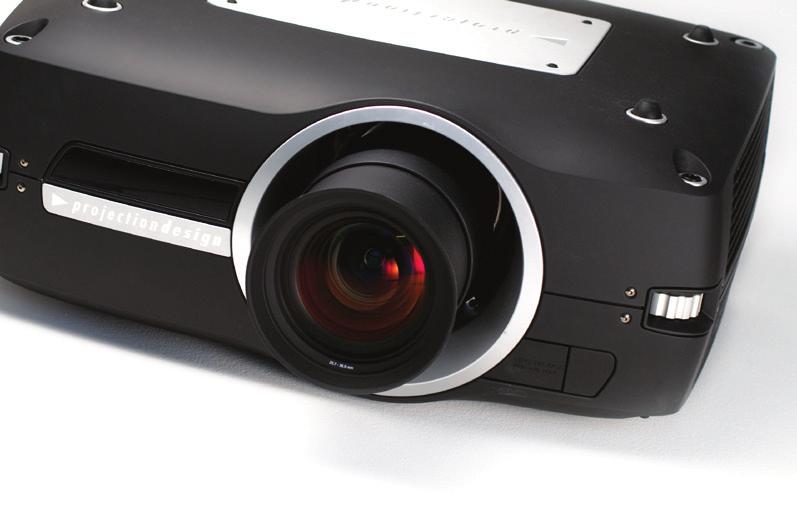 WUXGA or 1080p resolution The projectiondesign F82 can be configured with either WUXGA or 1080p resolution for computer or video centric applications.