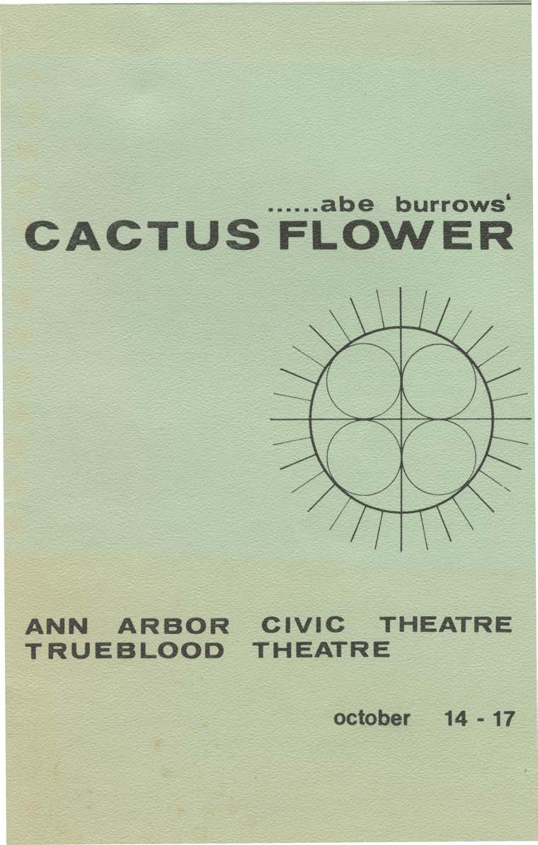... abe burrows' CACTUS FLOWER ANN ARBOR
