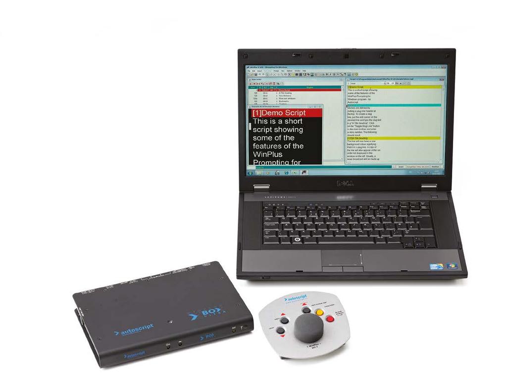 Award-winning WinPlus software The power behind prompting Intuitive Compatible Reliable WinPlus is a Windows based teleprompting application that works together with XBox hardware.