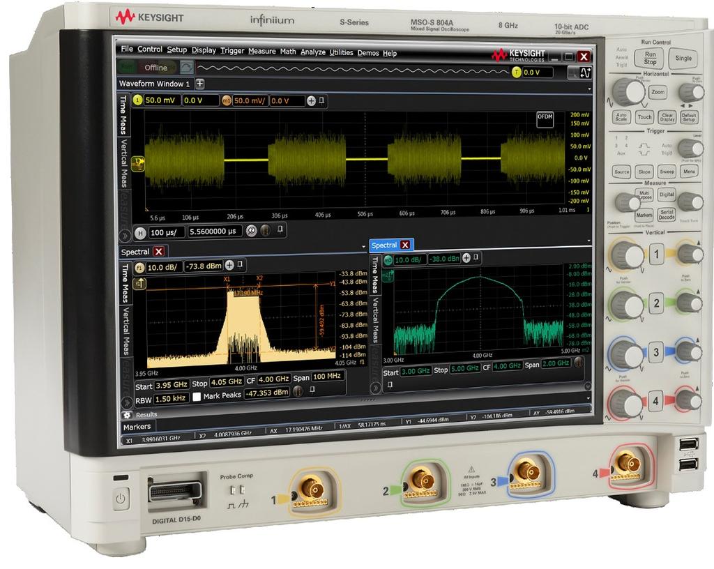 This requires world-class signal integrity and Infiniium S- Series oscilloscopes were designed with this in mind.