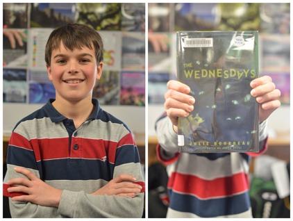 My favorite book so far this year is called THE WEDNESDAYS by Julie Bourbeau. This book is about monsters that are called Wednesdays and terrorize the town on Wednesday.