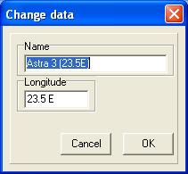 5.d Satellite functions When you click on a satellite only the channels and transponders of this satellite are shown.