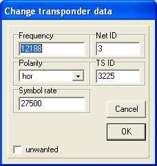 So, in SetEditMedionLife a transponder list is created. For this the transponder data of all channels are compared and all channels with the same transponder data are assigned to one transponder.