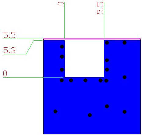 3.3 Solder Land Pattern (unit: mm) The solder land pattern (gold marking