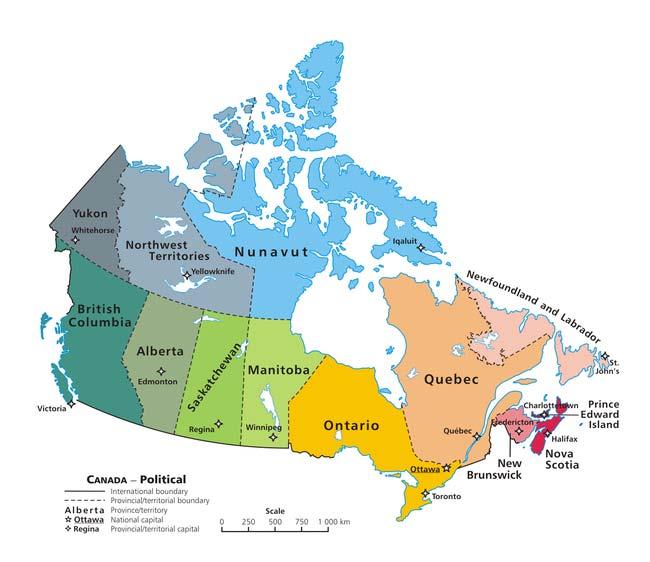 Map of Canada ~ 4.