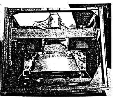 448 RCA REVIEW September 1954 The kinescope is secured to the cabinet. To assist in adjusting the kinescope, the top of the cabinet was made removable (Figure 4).