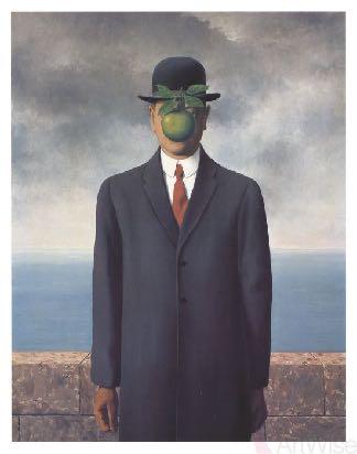 // Artist 1: René Magritte // SCREEN 2: Research and Recreate He was born in Belgium in 1898. He began painting in the mid 1920s in a surrealist style.