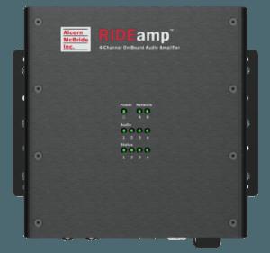 RideAmp High-powered Onboard Amplifier The built-in amplifiers of RidePlayer are powerful enough to drive the main speakers on most vehicles, but parade floats tend to require larger more powerful