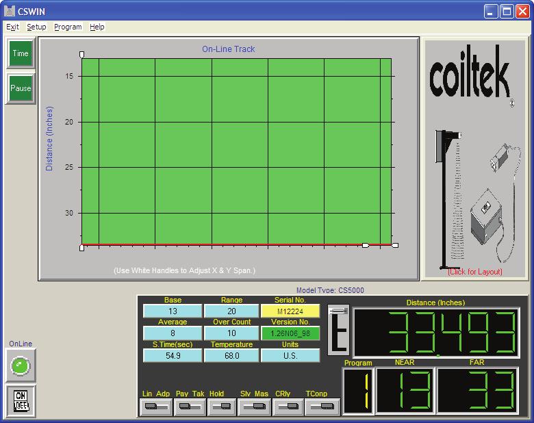 Working with CSWin32 Software CSWin32 provides a PC interface for Coiltek s ultrasonic control products.