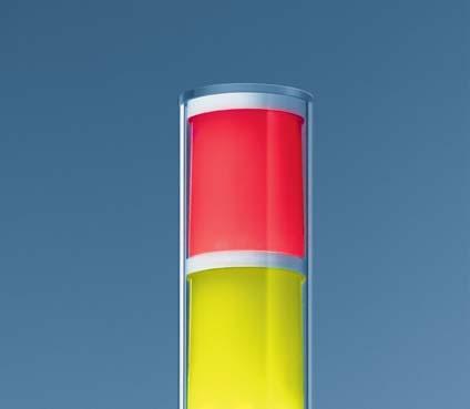 SINEO ATTRACTS ATTENTION. Elegant Column The light signal of SINEO is always eye-catching. The signals seem to float due to the light's slim, almost frameless 40 mm diameter design.