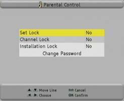 list. Activate parental control Tools Installation System