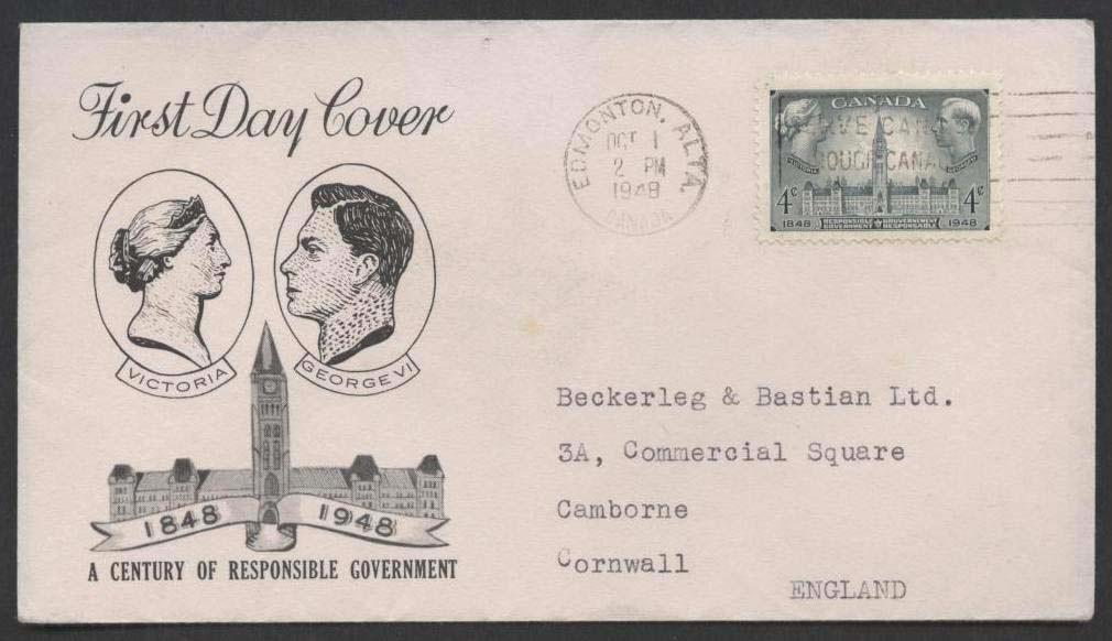 FDC No.: 277.102 (Baron #12) A cover stuffer has the return address of H. T.