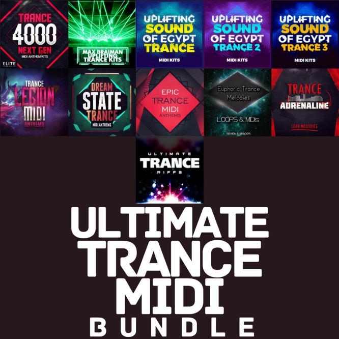 Trance Euphoria are extremely proud to bring you another money saving bundle featuring 11 x Previously released MIDI packs Ultimate Trance MIDI Bundle What Is In This Incredible MIDI Bundle?