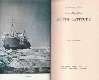 61 Ommanney, F. D. SOUTH LATITUDE. Second Edition (Longman Library Edition); pp.