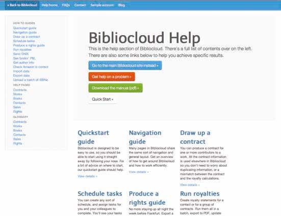 A list of ten things about Bibliocloud 1. You can use Bibliocloud anywhere with a web connection, on any device 2. You can have unlimited users on your company account 3.