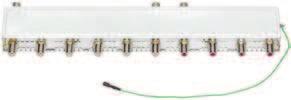 CSE 2800 additional modules CGSI 160 - Input distributor with LNB supply The SAT IF distributor has 1 SAT IF input with 9 outputs.