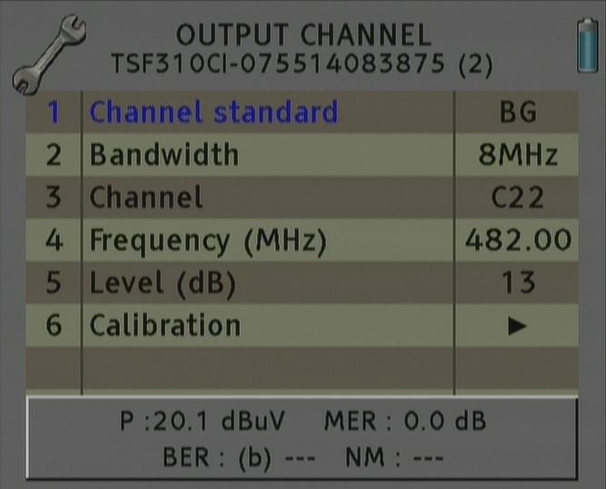 - DiseqC Switch: A, B, C, D and Off. 4. Modulator Set Up This option allows configuring the DVB-T/DVB-H modulator of the device.