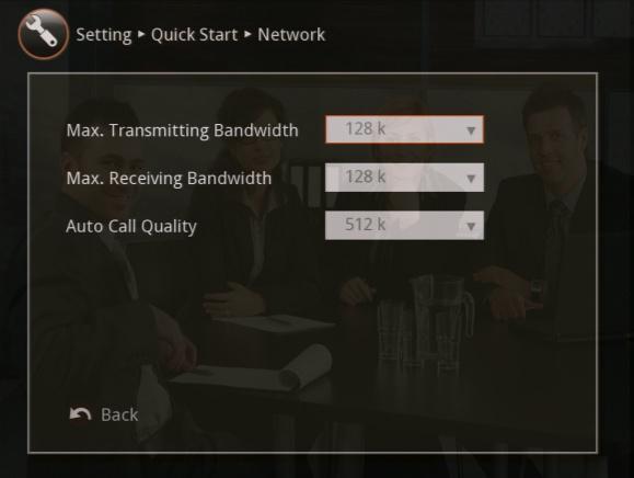 To Setup the Network 1. Select Network and press. You may also set the network setting in Network selection. Go to Setting > System Settings > Network. 2.
