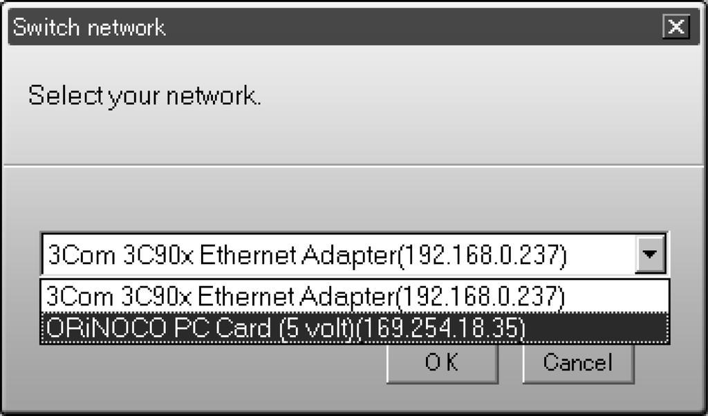 note If you don t see your network adapter s IP address, allow a minute for it to appear.