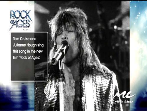 80s-inspired film alongside classic music videos from stars such as Bon Jovi, Journey and
