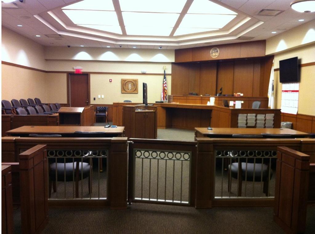 Monitor closer to the jurors to see evidence better Court