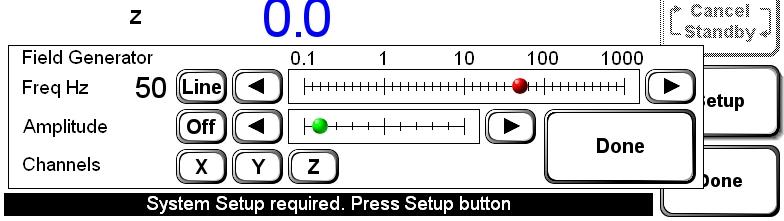 The Auto Reset button enables and disables auto reset and sets its sensitivity. When enabled, a small sensor icon appears on the main display (near the units button, Fig 1.