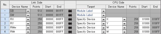 7. Set "Refresh Setting" of "Module Parameter" of the master/local module as shown below.