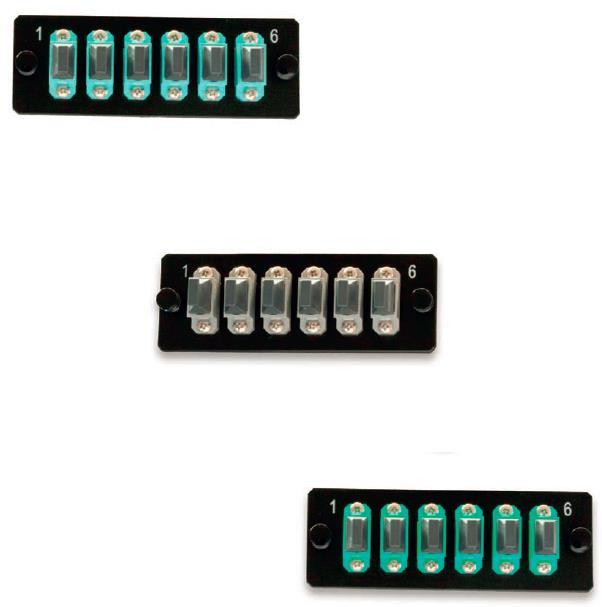 LANmark-OF Plug&Play MTP Adaptor Plates Adaptor plates for 6MTP Key up/key down or key up/key up Available in multimode and singlemode APC Module can be easily mounted into Nexans Plug&Play patch