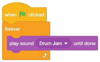 Play a Song Get Ready Click the Sounds tab. Choose a sprite, like Speaker.