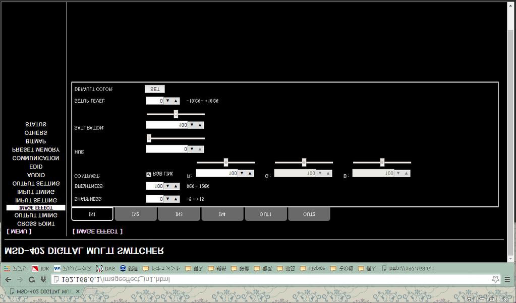 DFS-01UHD / DFS-01HD User guide 8.6.1 WEB menu Menu Sub menu [Fig. 8.4] WEB menu 1 Select the desired item from the menu to display setting items in the submenu.