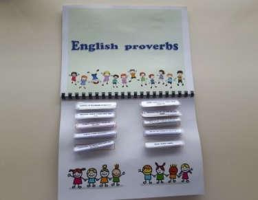Our Interactive English Proverb Book and Teaching Aids Each page of