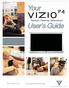 VIZIO P4 User Guide. Table of Contents. 1. Safety Guidelines Before Use Safety Product Features...12