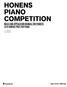 HONENS PIANO COMPETITION